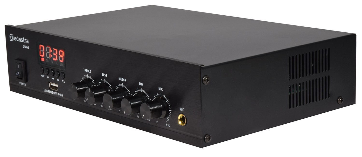 DM-Series Mixer-Amp with USB/FM and Bluetooth DM60 Digital 100V Mixer-Amp 60W
