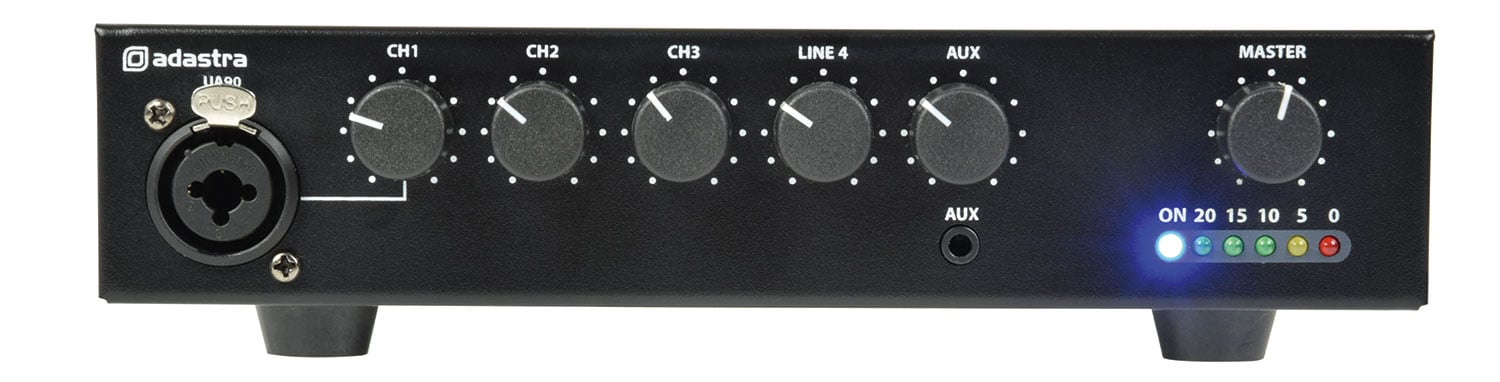 UA Series Compact 100V Mixer-Amplifiers UA90 Compact 5ch 100V MixerAmp