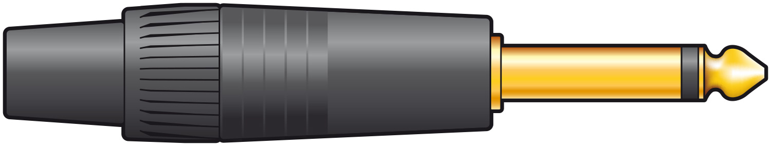 NeutrikÂ® NP2XN NEUTRIKÂ® NP2XB, 6.3mm mono plug - black