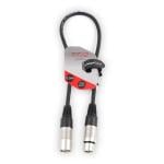 Stagecore Female XLR - Male XLR Microphone Cable 0.5m Black