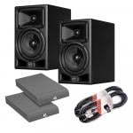 RCF Ayra Pro 5 bundle with isolation pads and cables
