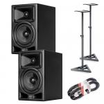 RCF Ayra Pro 5 bundle with stands and cables 