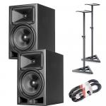 RCF Ayra Pro 8 bundle with stands and cables
