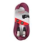 Stagecore Female XLR - Male XLR Microphone Cable 10m Purple