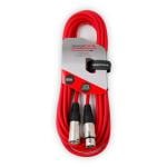 Stagecore Female XLR - Male XLR Microphone Cable 6m Red