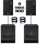 Yamaha Nexo Dual DXR15 & DXS18 Power Pack 