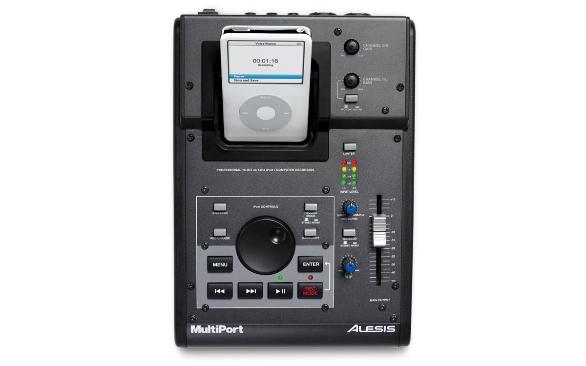 Alesis MultiPort iPod Recording Dock (Top)