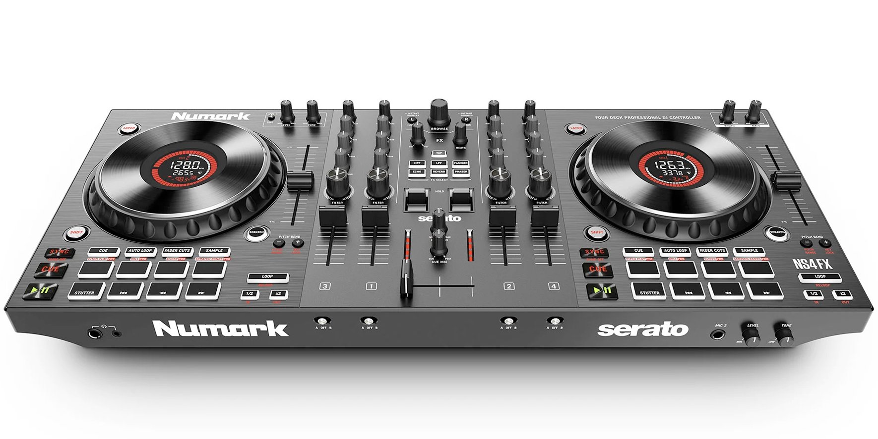 Numark NS4FX DJ Controller Top Front