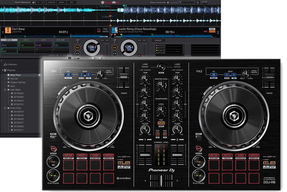 Pioneer DDJ-RB DJ Controller with Rekordbox DJ Software