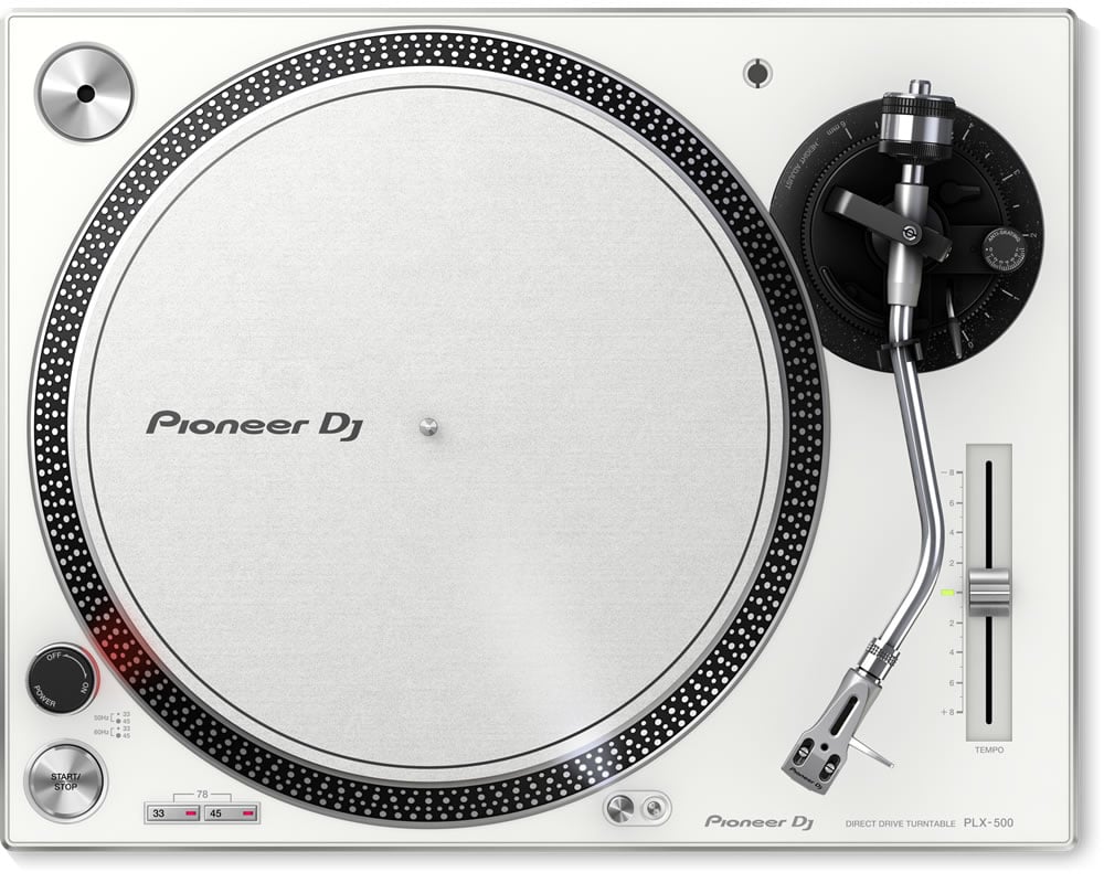 Pioneer DJ PLX-500 W Turntable (White)