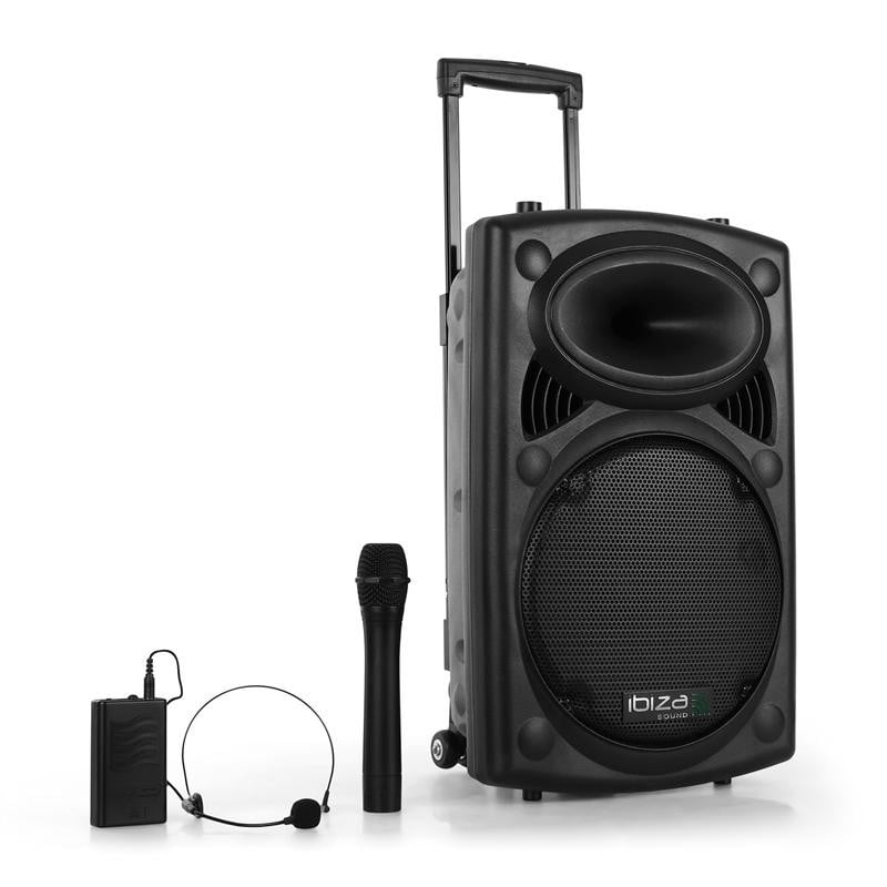 Ibiza Sound Portable Speaker System PORT12UHF-BT