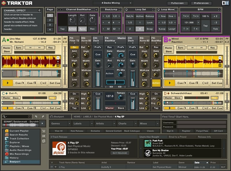 Native Instruments Traktor DJ Studio 3 (Screenshot)