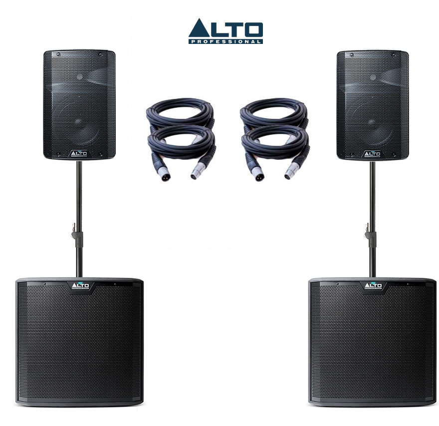 Alto Truesonic TX208 & TS212S Power Pack 2 - 3100W Active Sound System