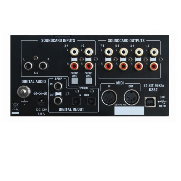 Allen & Heath Xone 2D Controller / Soundcard (Rear)