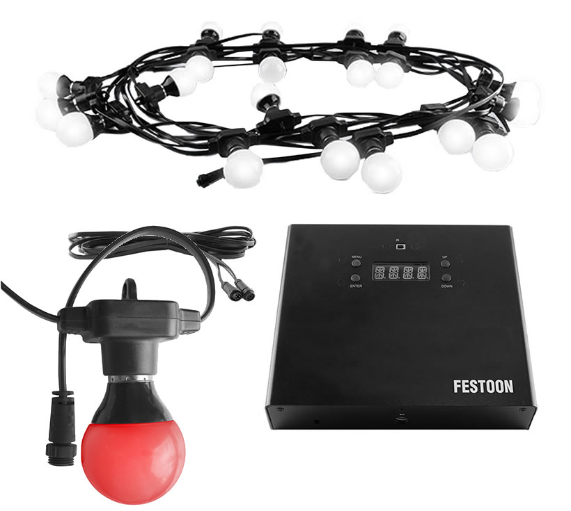Chauvet Festoon Festoon is a dynamic outdoor-rated party décor light