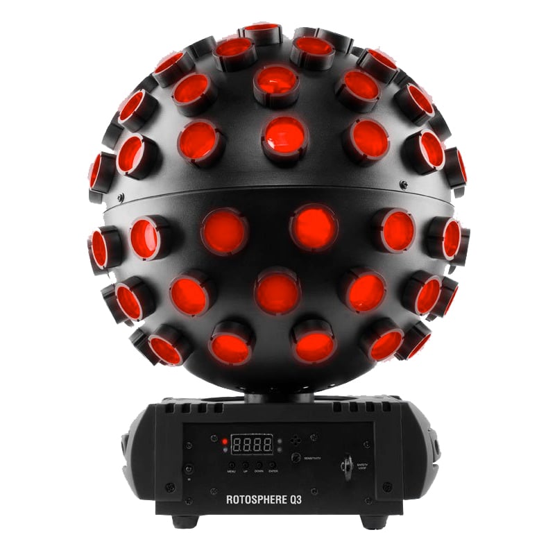 Chauvet Rotosphere Q3 Mirror ball simulator with quad-color LEDs